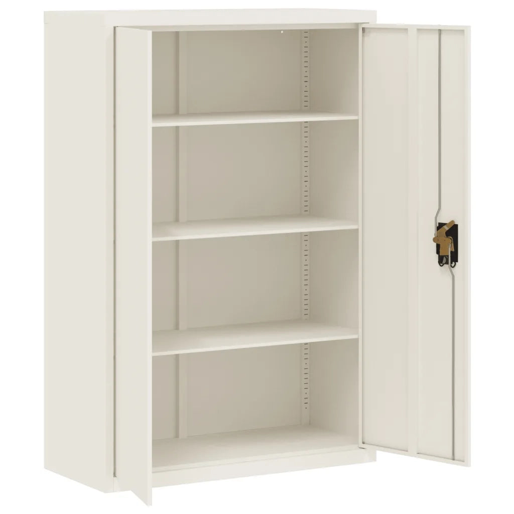 Armadio Classificatore Bianco 90x40x140 cm in Acciaio 339744