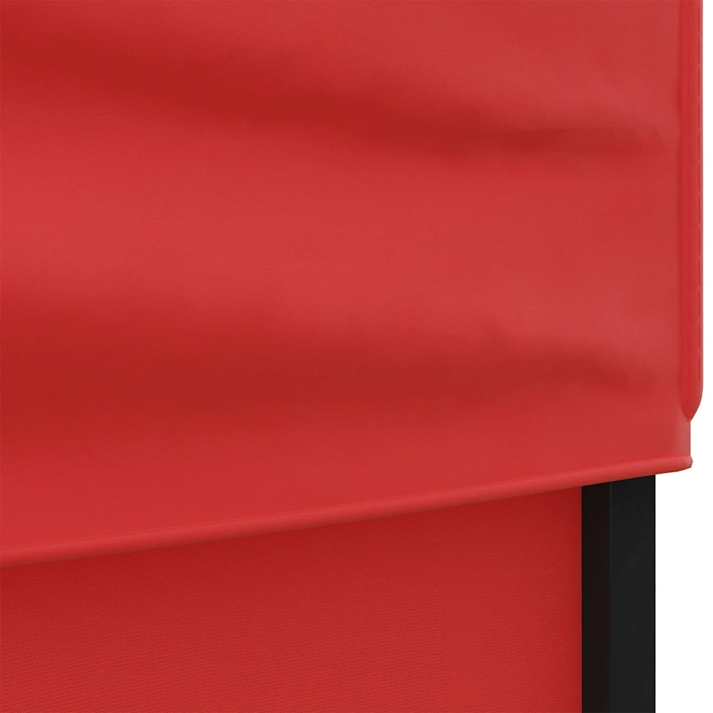 Tenda per Feste Pieghevole con Pareti Laterali-Tenda Gazebo Rosso 2x2 m 678868