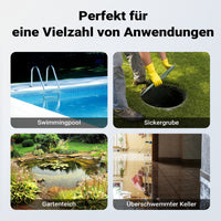 Livellostato, sensore di livello per pompa sommersa acque reflue 550 W 12500 l/h, 2 modalità