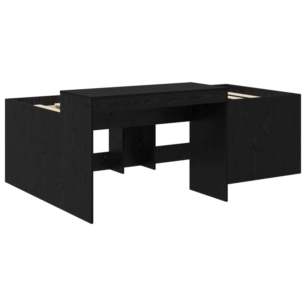 Letto alto per bambini con scrivania Nero 75 x 190 cm 3422684