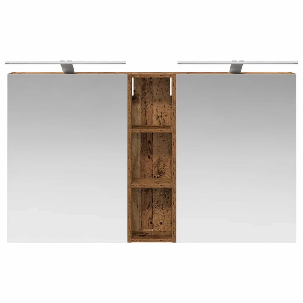 Set di Armadi da Bagno con lo scaffale 3 pcs 120 x 14,5 x 70 cm