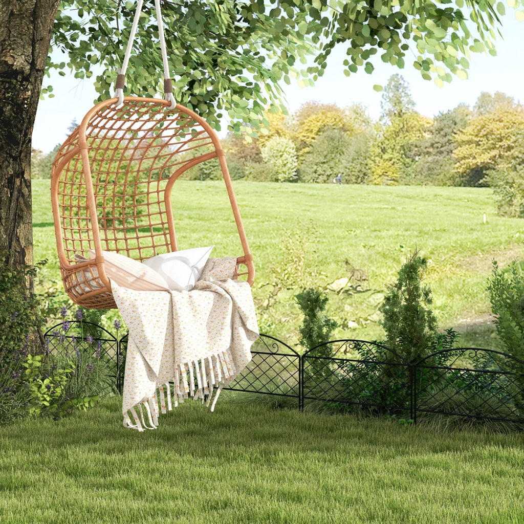 Pannelli decorativi per giardino in metallo ¨C zephmum ¨C 5 pezzi grigio 305x43 cm