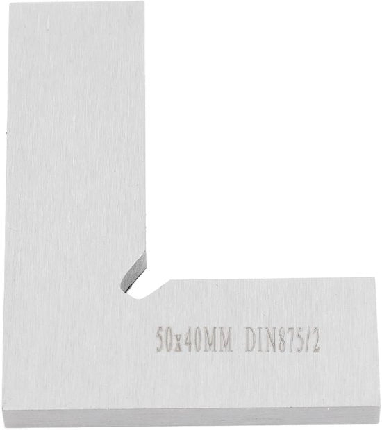 Liniaal per Houtbewerking con Marcatura Precisa - 50 x 40 mm - Formato Compattibile - Peso Leggero
