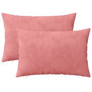 Cuscino con cuscino HEERLEN 2 pz Rosa Velluto 924971