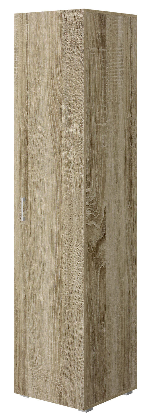 Armadio 1 Anta 5 Ripiani 45x45x195 cm Rovere