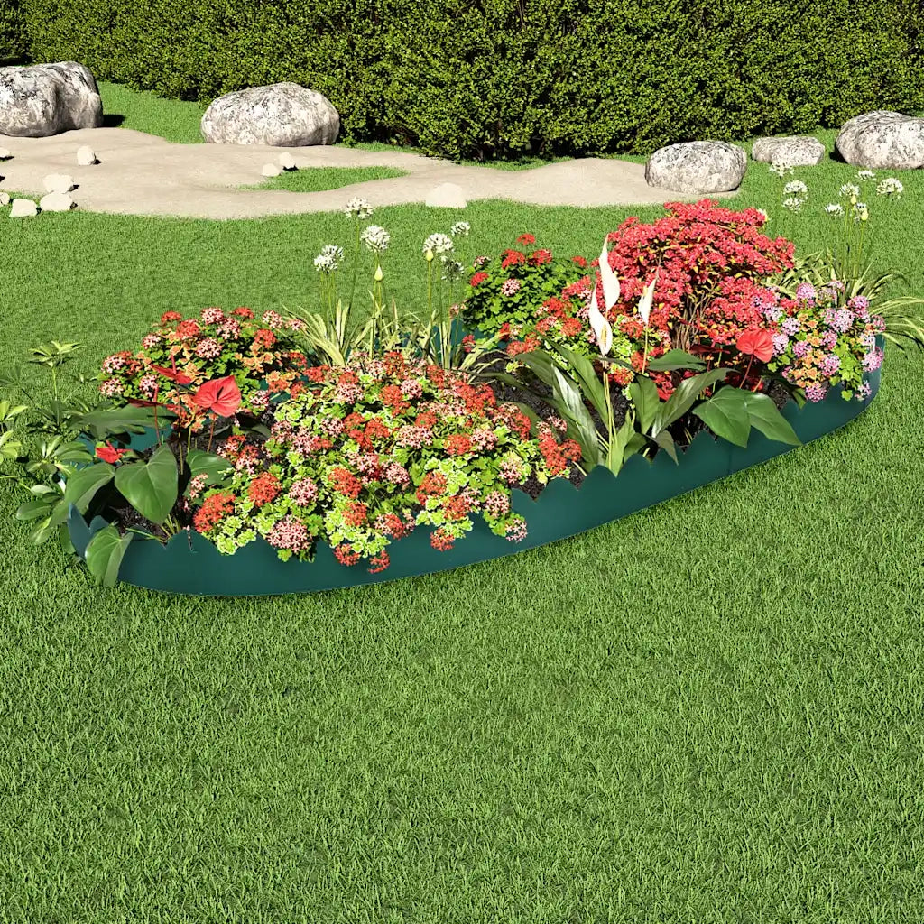 Bordature per Prato 10 pz Verdi 65x15 cm in PP CFW9980477
