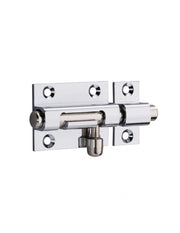 Chiusura a chiavistello per porta, ottone cromato, Ø 8 mm, 40 x 30 mm – THIRARD