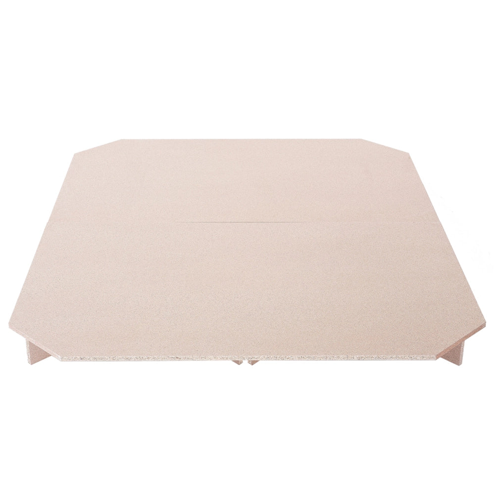 Piattaforma per letto ad acqua Doppia dimensione 140 cm 6 Base in legno a cinque croci