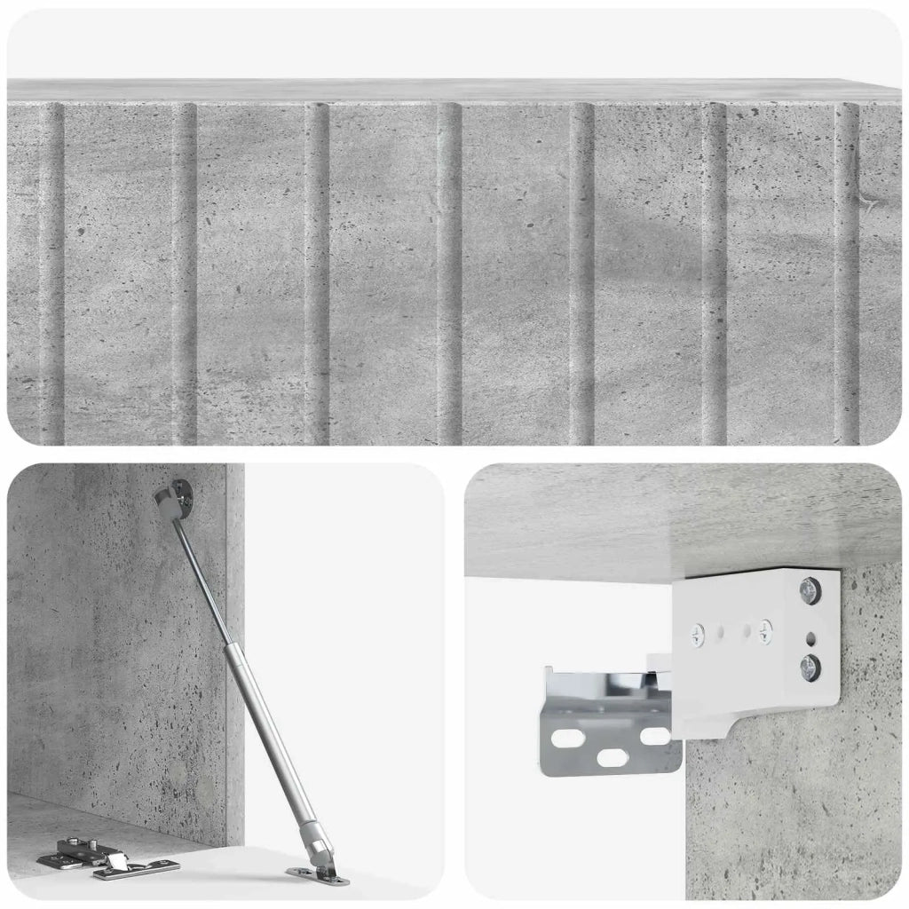 Mobile Porta TV da Muro Grigio Cemento 98 x 41 x 30 cm