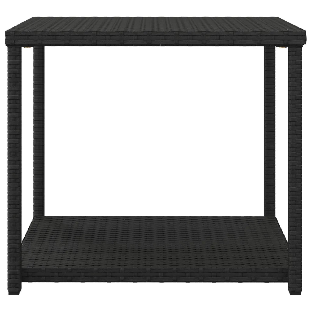 Tavolino Nero 55x45x49 cm in Polyrattan 319404