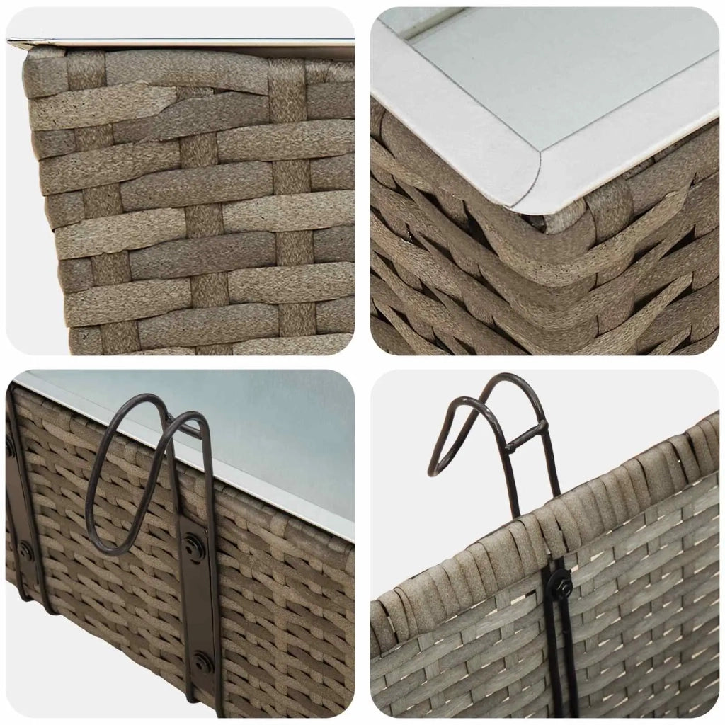 Ringhiera 2 pz 50 x 17 x 17 cm Metallo CFW5994416