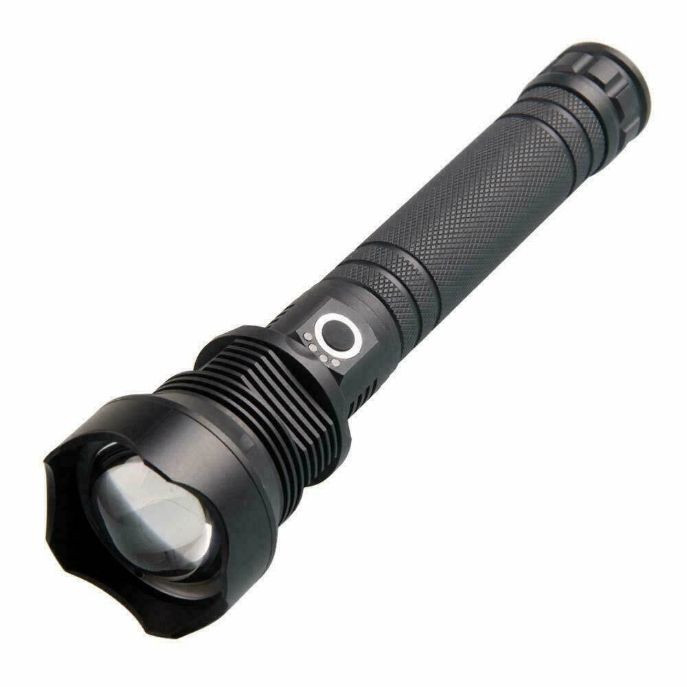 Trade Shop - Torcia Tattica/militare Led Cree T6 Ricaricabile Zoom Doppia Batteria A89-p70 -