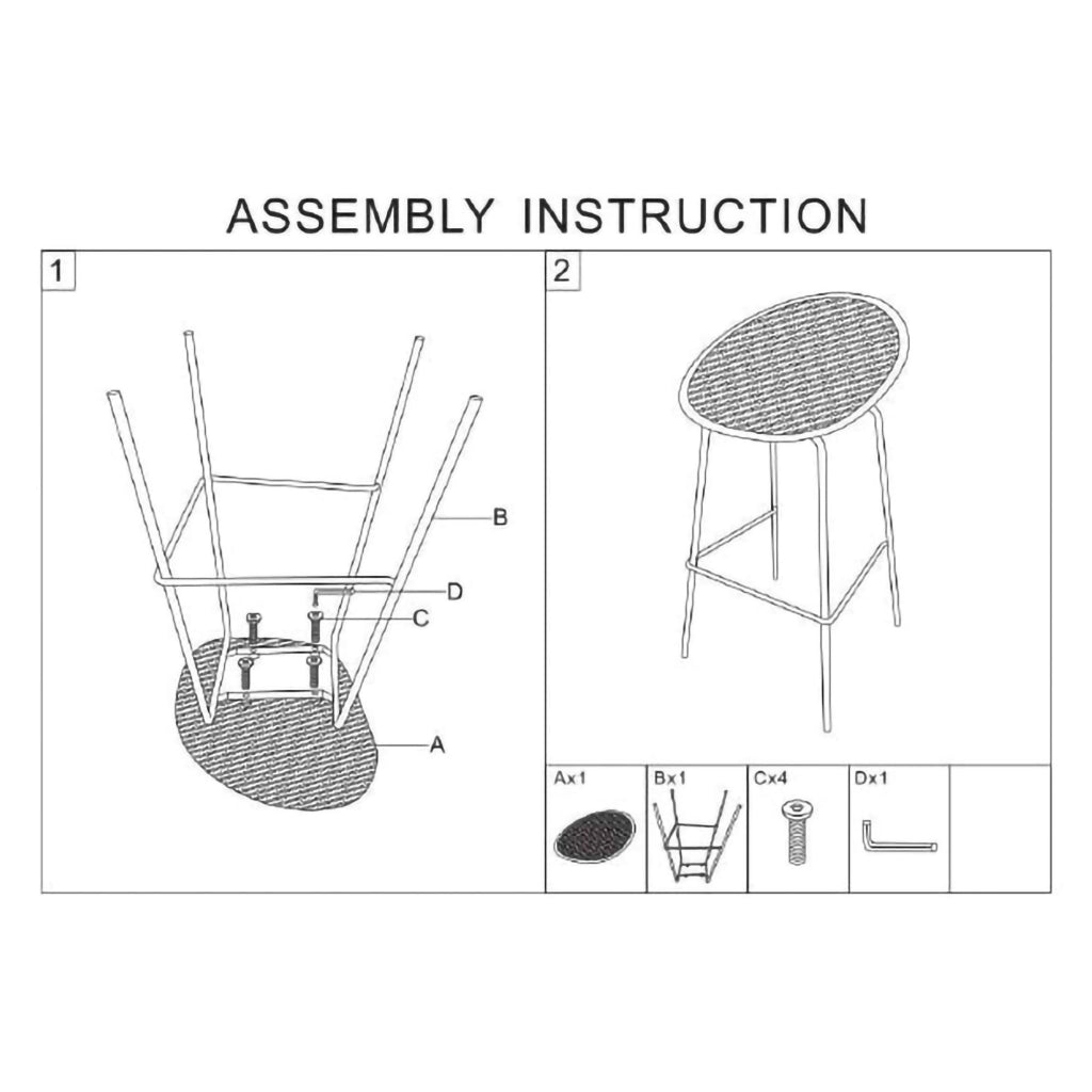 Trong, Sgabello set da 2 Indoor/outdoor Seduta Traforata, 51x82x58h cm Giallo Senape