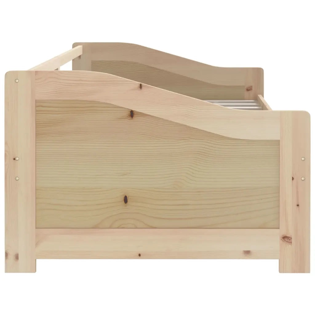 Divano Letto a 3 Posti in Legno Massello di Pino 90x200cm 322164