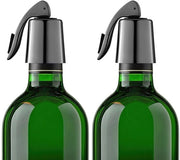 Due Stuks Flessendop in Acciaio Inossidabile - Stopper Wijn Herbruikabile - Chiusura Vino a Vuoto - Garanzia Variegate fino a 7 Giorni - Meccanismo di Azionamento Innovativo
