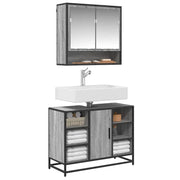 Mobile Lavabo Bagno Grigio Sonoma 60x30x60 cm Legno Multistrato
