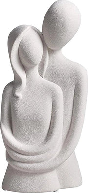 Decorazione moderna per sala da soggiorno - scultura ceramica - coppia decorativa - astratta