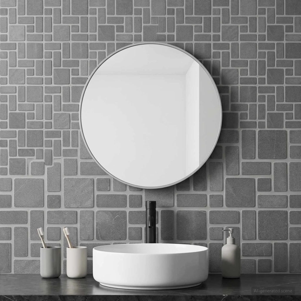 Piastrelle Mosaico Grigio 30 x 30 cm Marmo 42033526