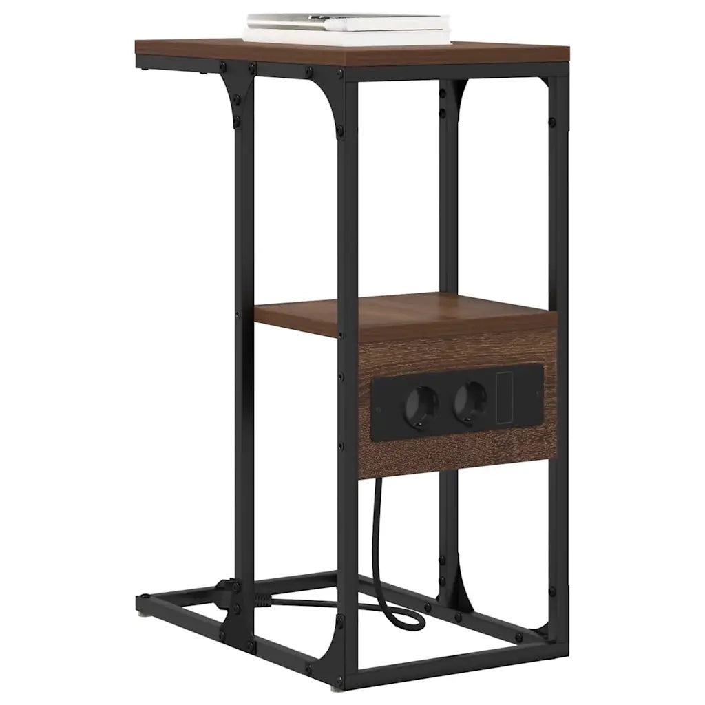 vidaXL Armadio da Notte Rovere marrone 41.5 x 26 x 60.5 cm