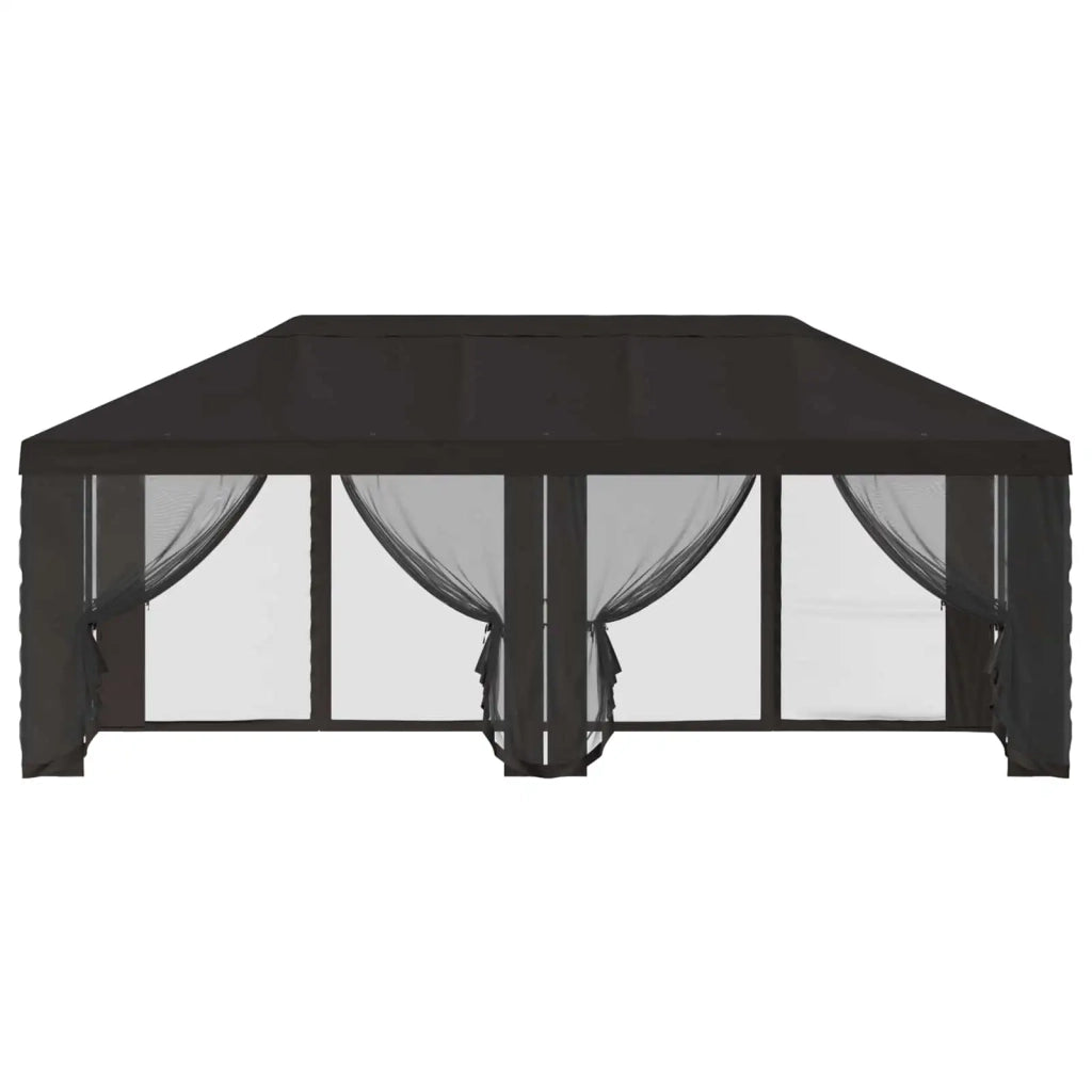 Copertura Gazebo con Pareti Laterali 6 x 3 m Antracite 900412