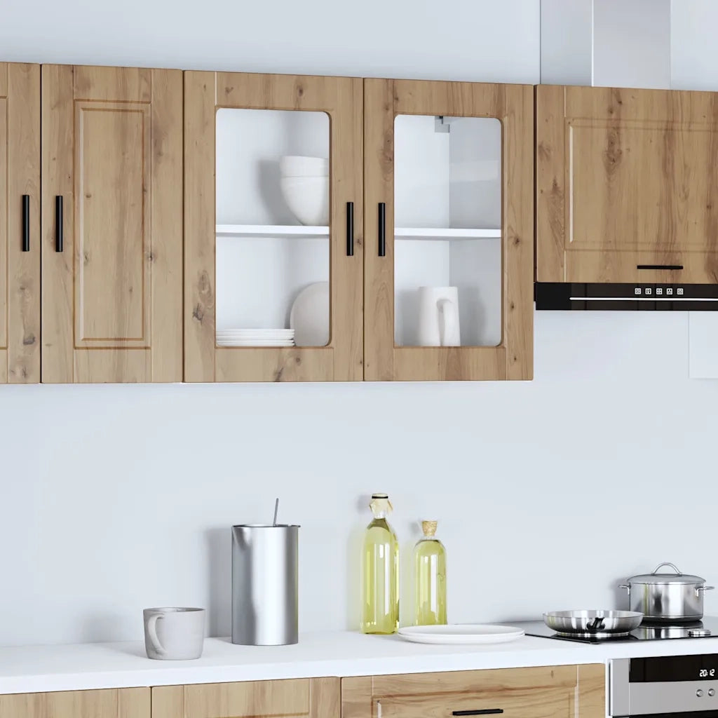 Pensile da Cucina con Porta in Vetro Porto Rovere Artigianale 854096