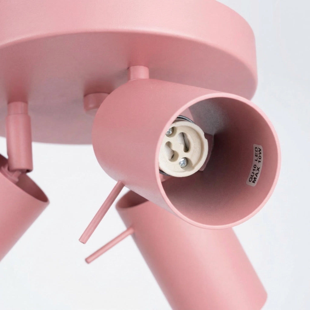 Plafoniera RING 3P rosa