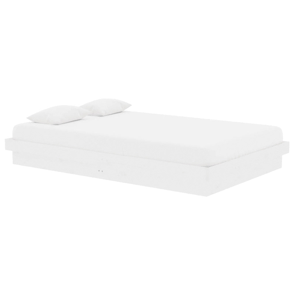 Giroletto-Struttura Letto Bianco in Legno Massello 120x190 cm Small Double 381254