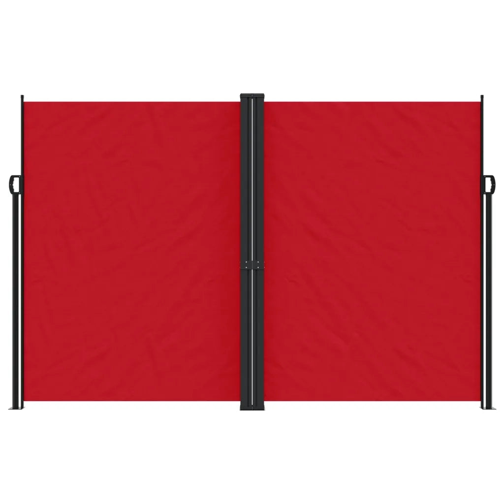 Tenda da Sole Laterale Retrattile Rossa 220x1000 cm 4004777