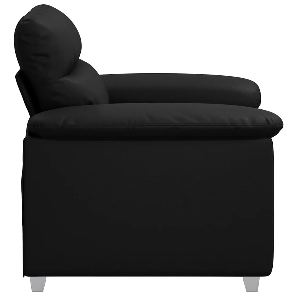 Divano Sedia-Poltrona Nera 100x81x84 cm in Similpelle