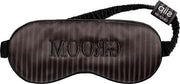 Slaapmasker in seta per lo sposo - idrofilo - oculaire in seta pura - 100% seta di mora - nero