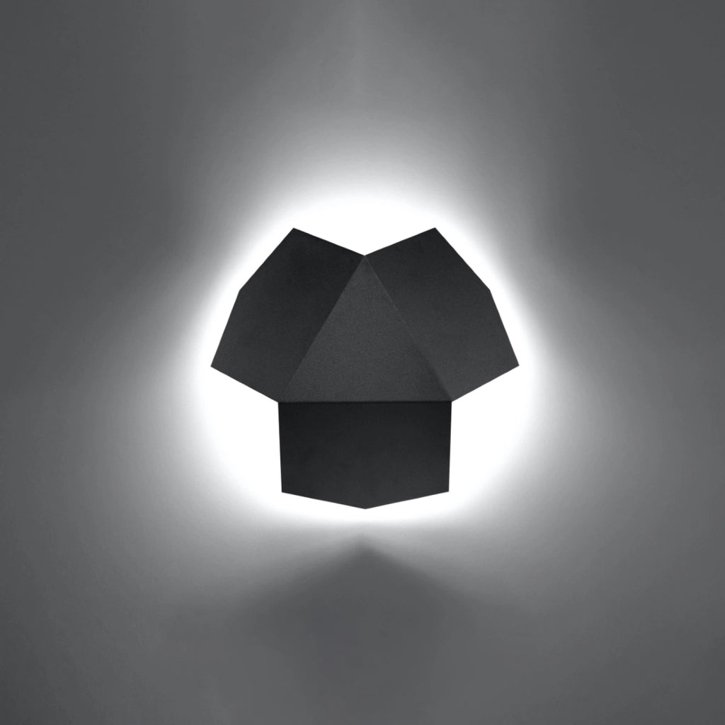 Applique TRIANO nera metallo 2 luci G9 Pure Lume PU.0425