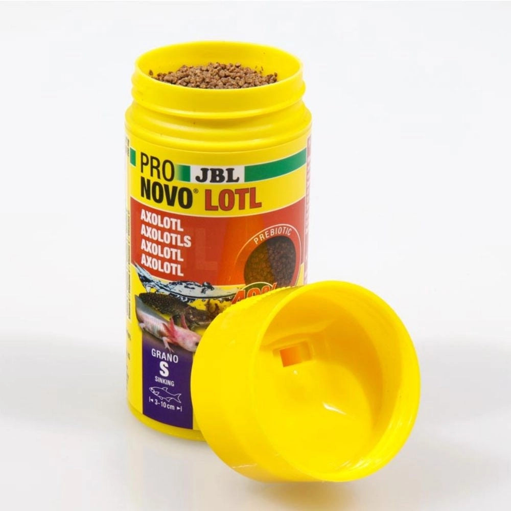 JBL ProNovo Lotl Grano S 100ml - Mangime base in granuli per Assolotti e Tritoni da 3 a 10cm