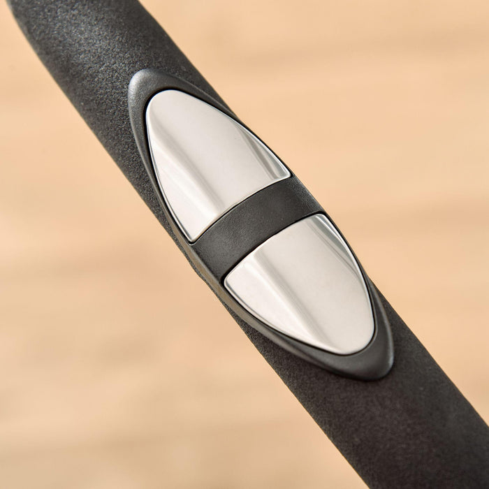 Cyclette con Trasmissione Cinghia in Acciaio e ABS Argento e Nero