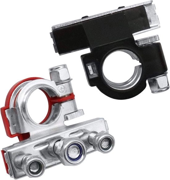 Connettori di Accoppiamento 2 in 1 Positivo e Negativo con 3 Fili per Batteria per Auto Caravan Nautica