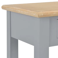 Tavolo Consolle Grigio 110x35x80 cm in Legno 249902