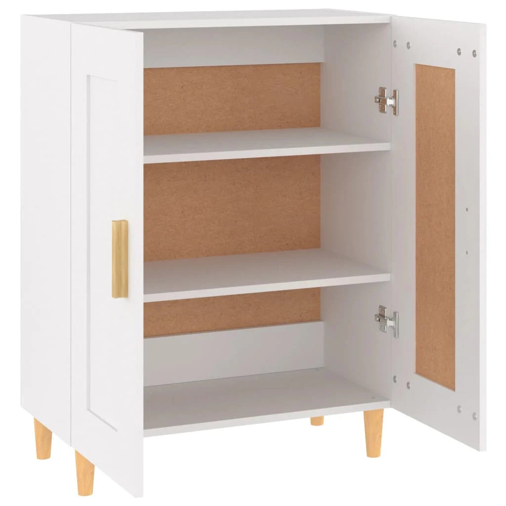 Credenza buffet cassettiera mobile contenitore organizer cucina soggiorno soggiorno 69,5 x 34 x 90 cm derivati ​​del legno bianco 02_0030452