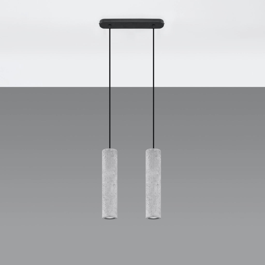 Lampada sospesa in cemento DANTEO 2, 2xGU10 Pure Lume