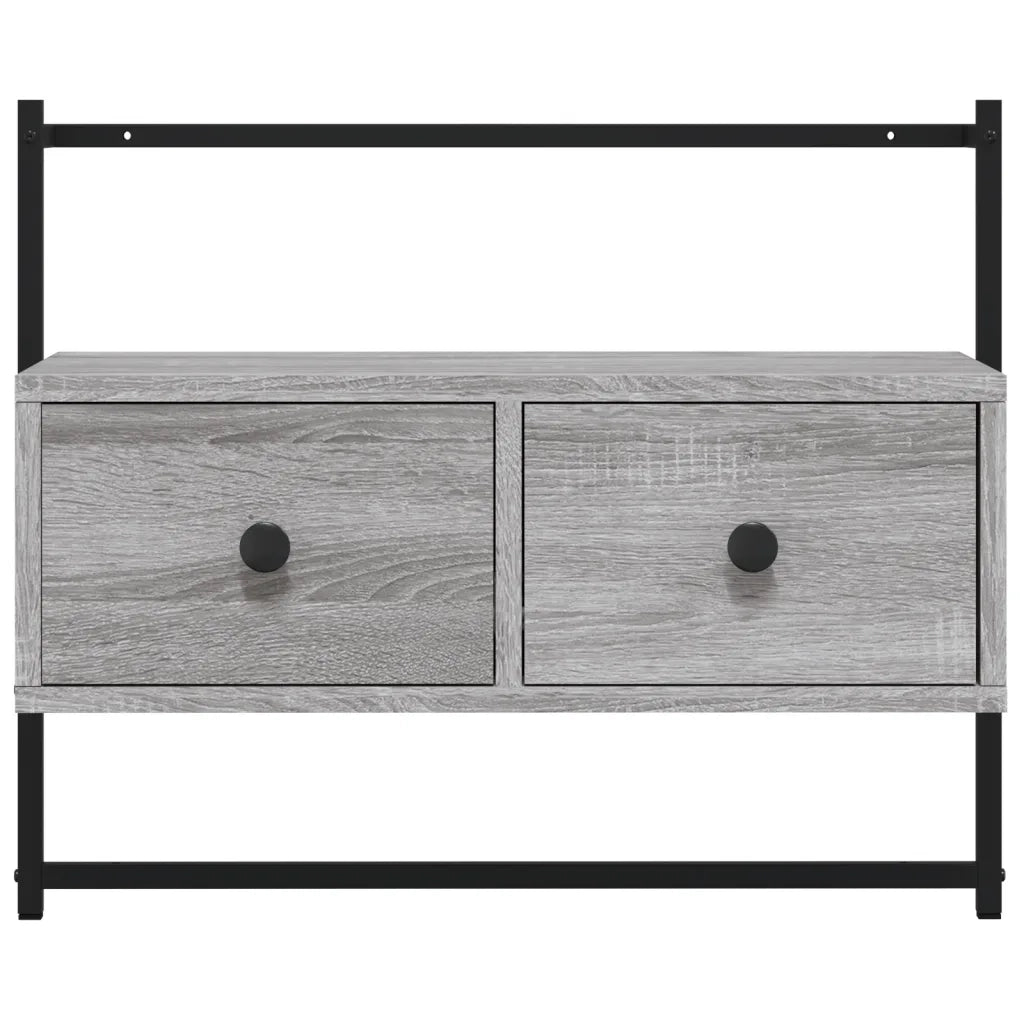 Mobile TV a Muro | Armadietto TV | Mobile Porta TV Grigio Sonoma 60,5x30x51 cm Legno Multistrato