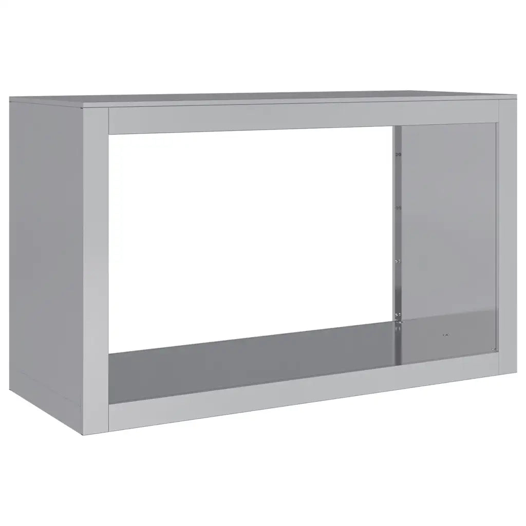 vidaXL Rastrelliera per Legna 100x40x60 cm in Acciaio Zincato