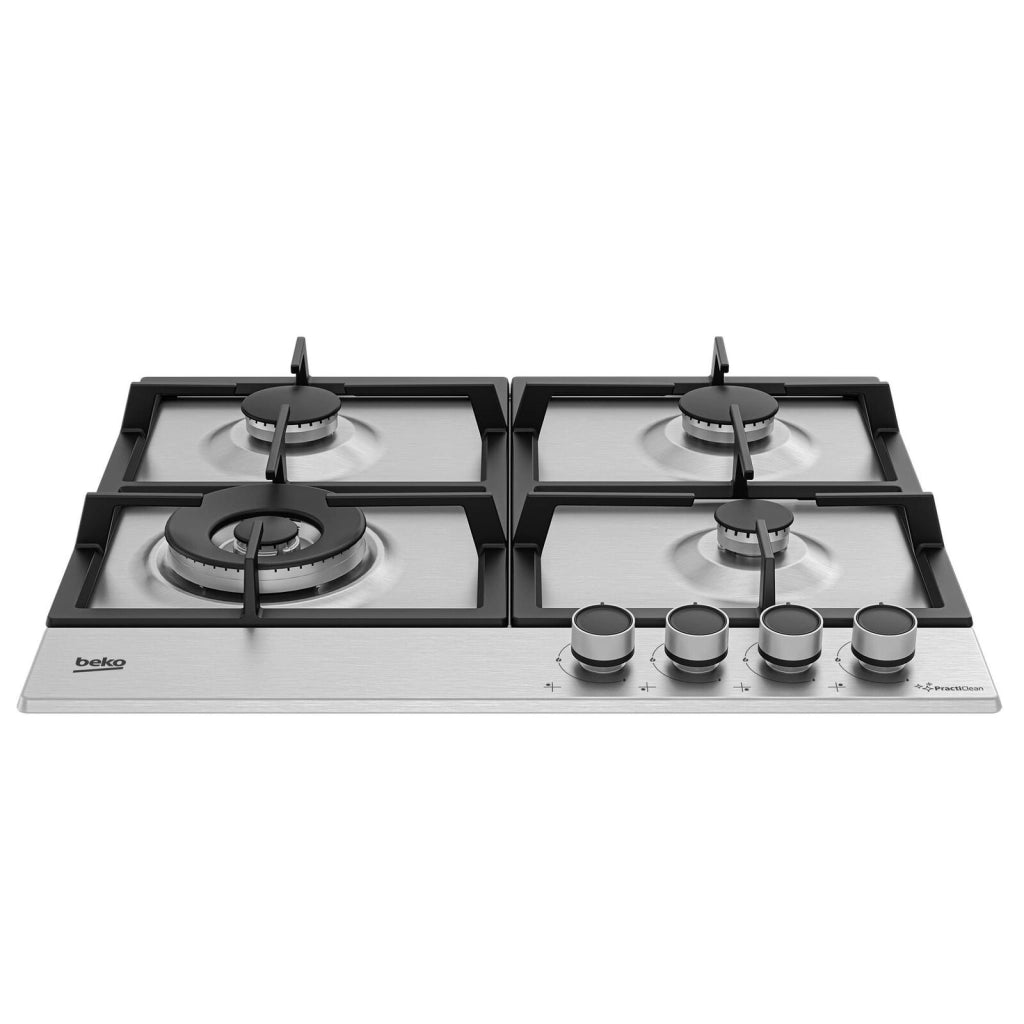 Beko HIAW64225SXE Acciaio inox Da incasso 60 cm Gas 4 Fornello(i)
