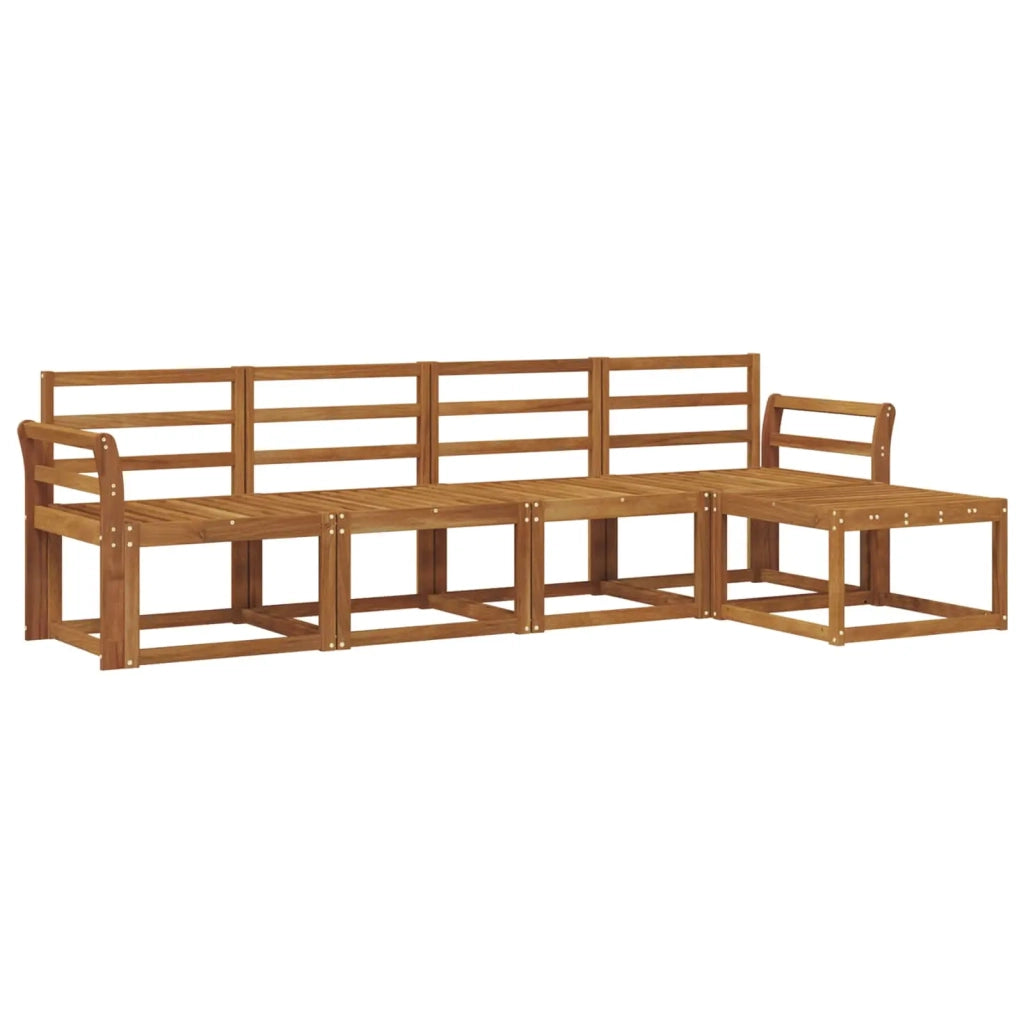 Set di divani da esterno 5 pcs Naturale