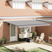Tessuto per Tenda con Grigio chiaro 450 × 300 cm Poliestere 3331004
