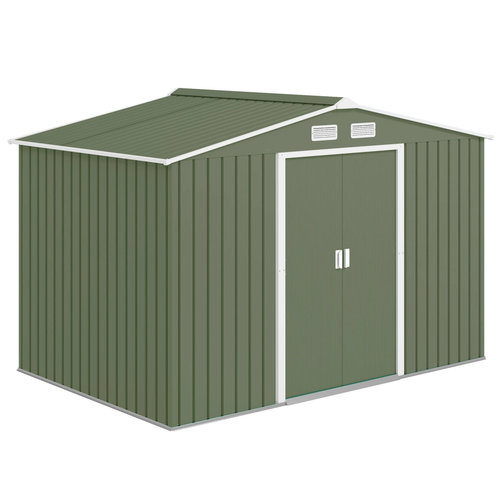 Casetta da Giardino ¨C zephmum ¨C Verde Chiaro Acciaio 277x195x192cm