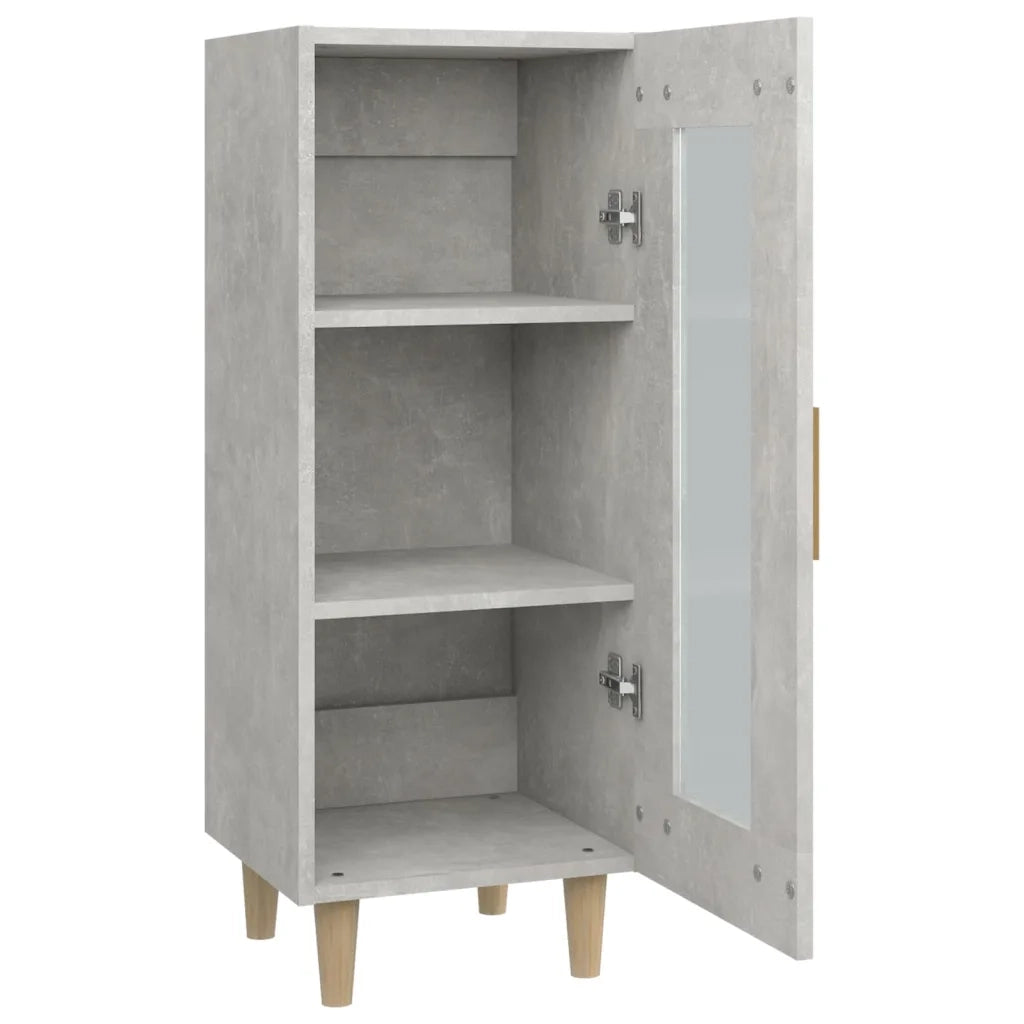Credenza Grigio Cemento 34,5x34x90 cm in Legno Multistrato cod mxl 27121