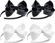 Set di 4 fascette per capelli per bambini - Accessori per capelli per bambini - Fascette per capelli a strisce - Accessori per abbigliamento per bambini.