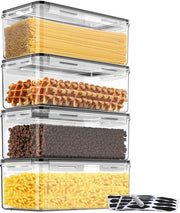Contenitori a prova di vuoto - 3,2 Litri - Set di 4 - BPA libero - per la cucina