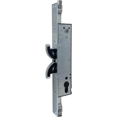 SERRATURA MONTANTE INFILARE 2143 HOOKS SECUREMME  B.Q INOX F.MM 30 F.SAGOM M1 TRIPL+SCR+Q8 E.MM 30