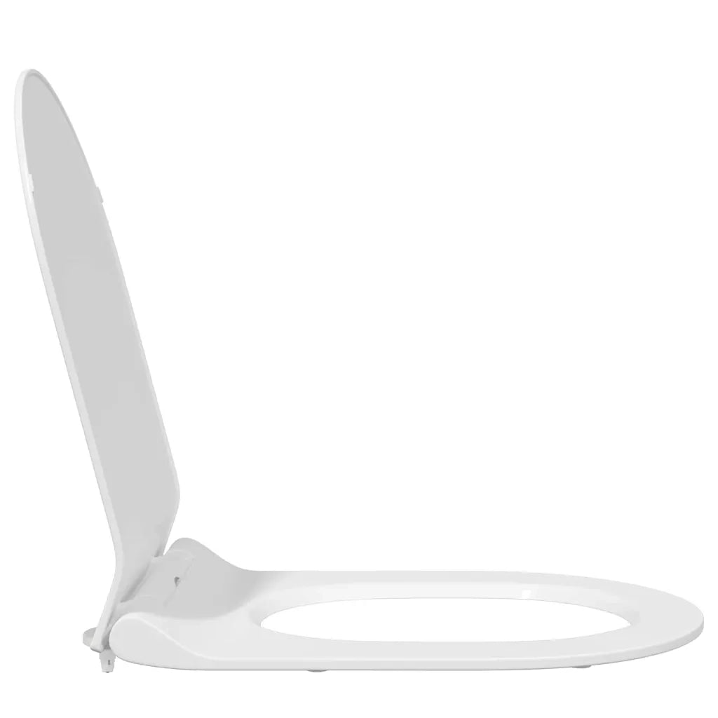 vidaXL Sedile del WC Bianco 48.5 x 36 x 5 cm Polipropilene