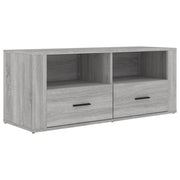 Mobile TV multimediale mensola TV credenza TV sala da pranzo soggiorno camera da letto Sonoma 100 x 35 x 40 cm legno ingegnerizzato grigio 02_0028329