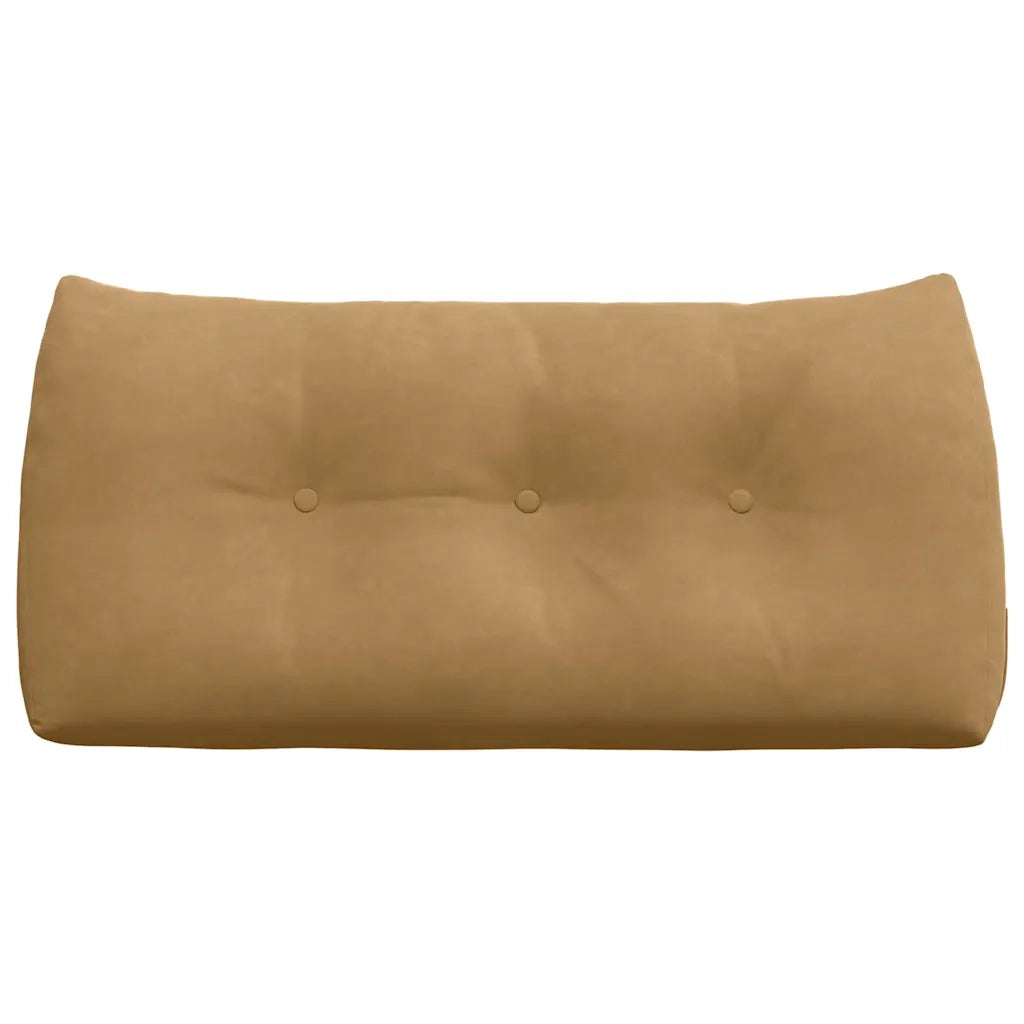 Cuscino per Schiena Marrone 100 x 24 x 50 cm Velluto